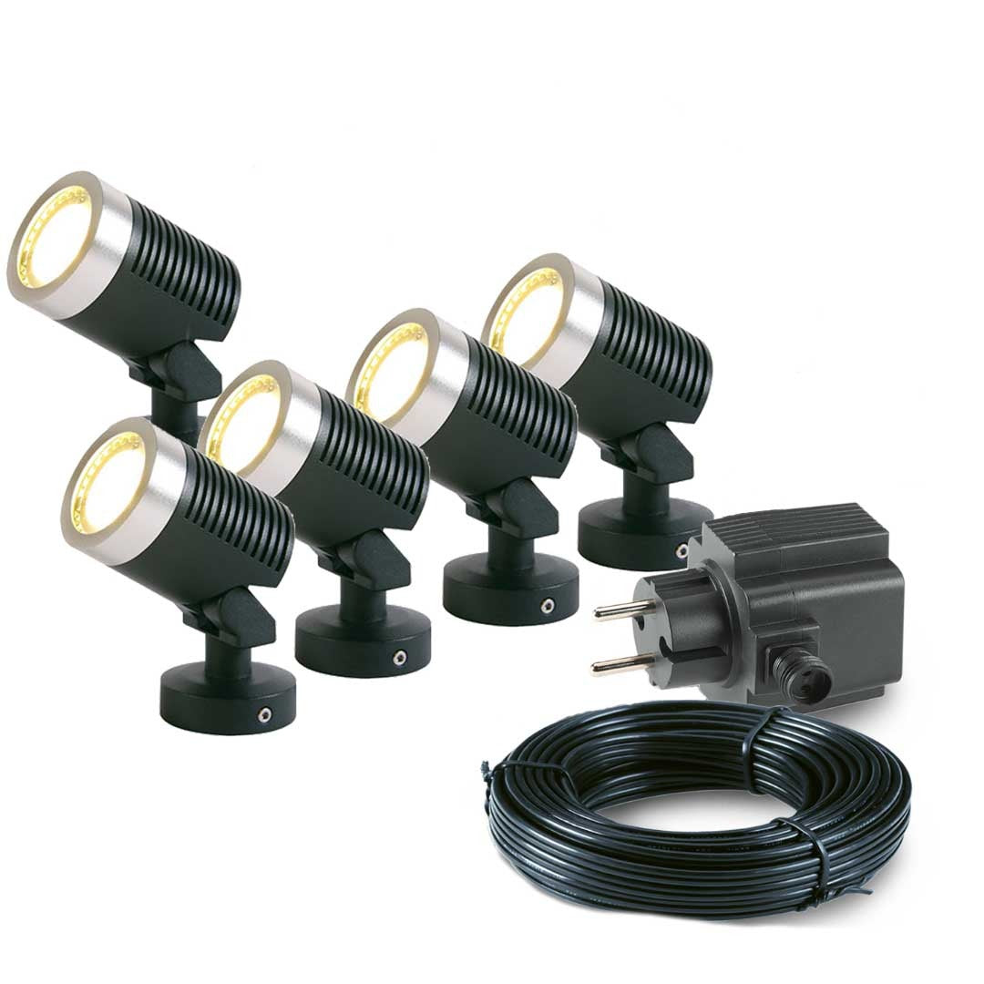 5x LED grond spot - 12V - 5 watt - complete set 5x LED grond spot - 12V - 5 watt - complete set